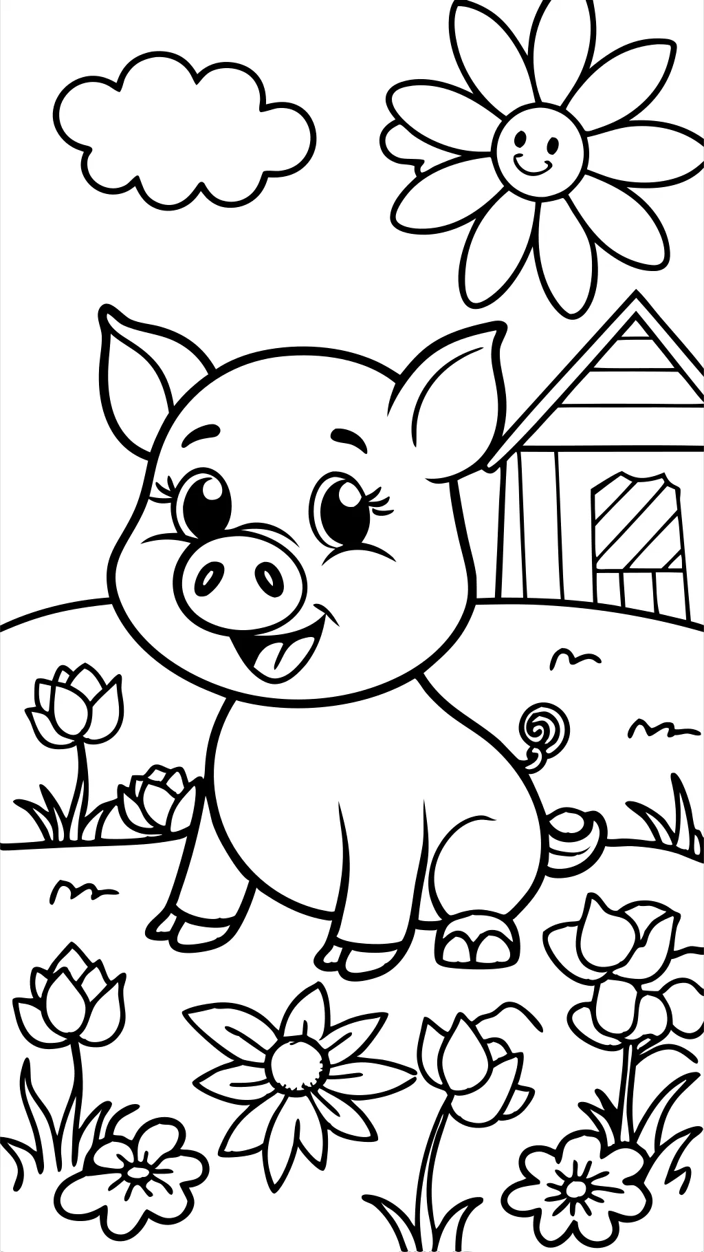 coloring pages piggy